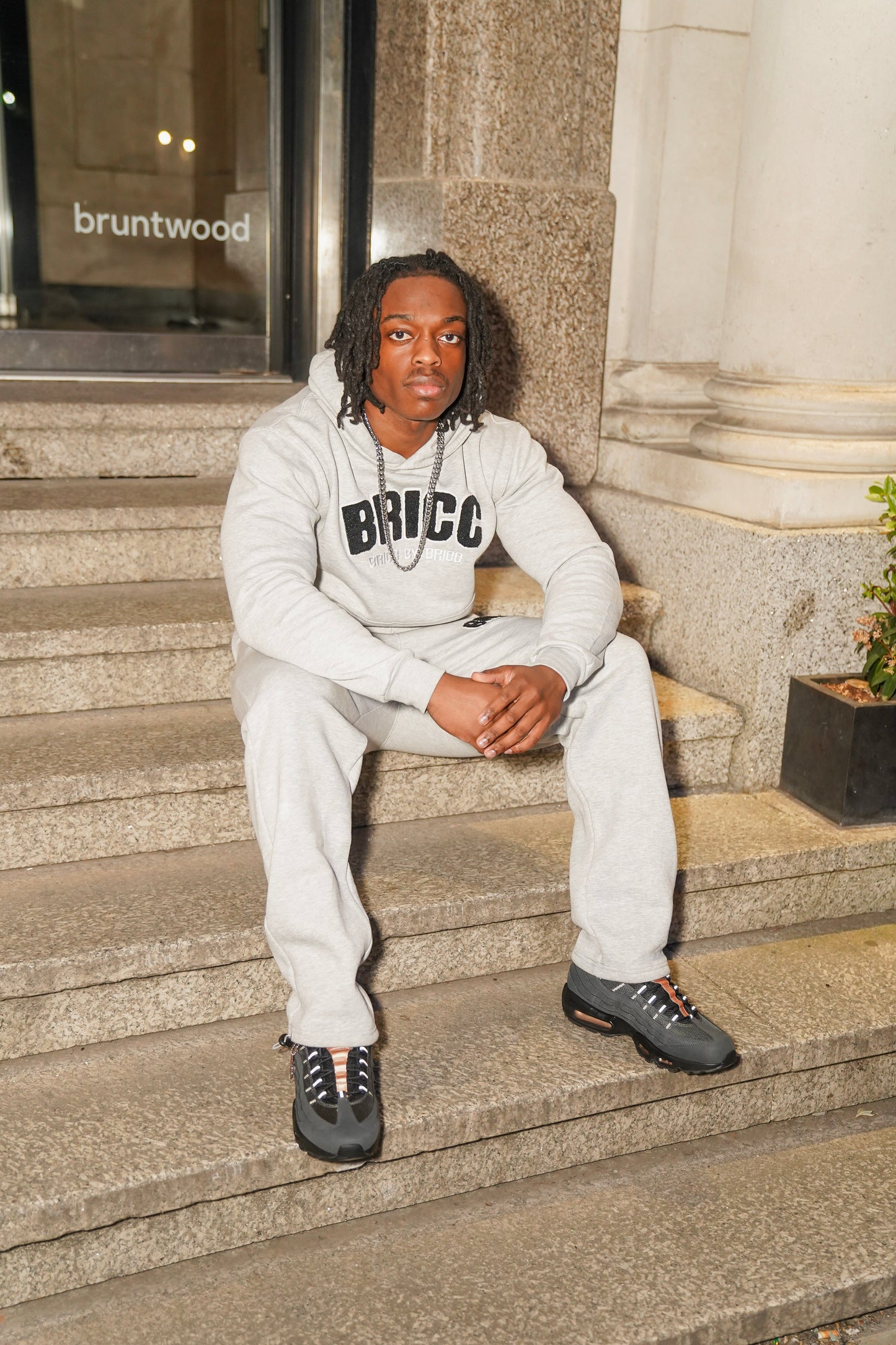 GREY BRICC *HOODIE*
