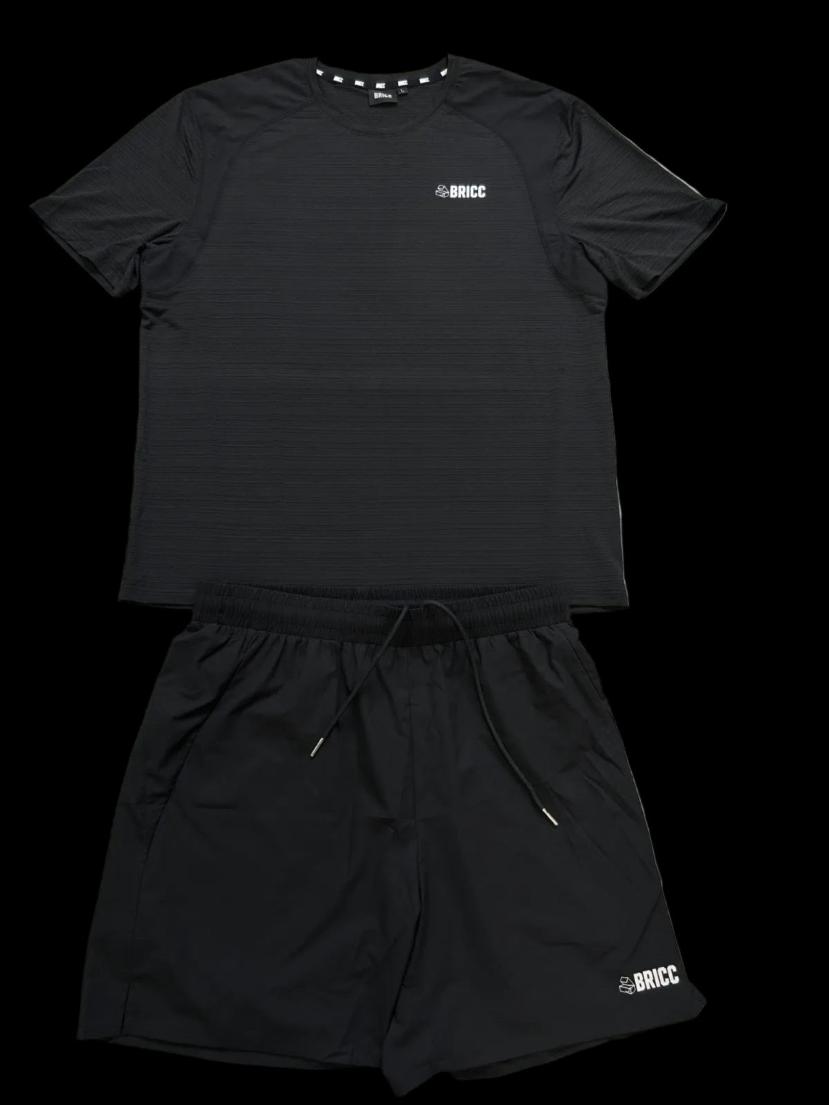 BLACK BRICC SHORT SET