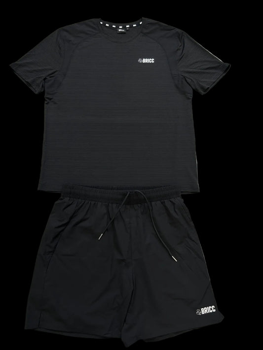 BLACK BRICC SHORT SET
