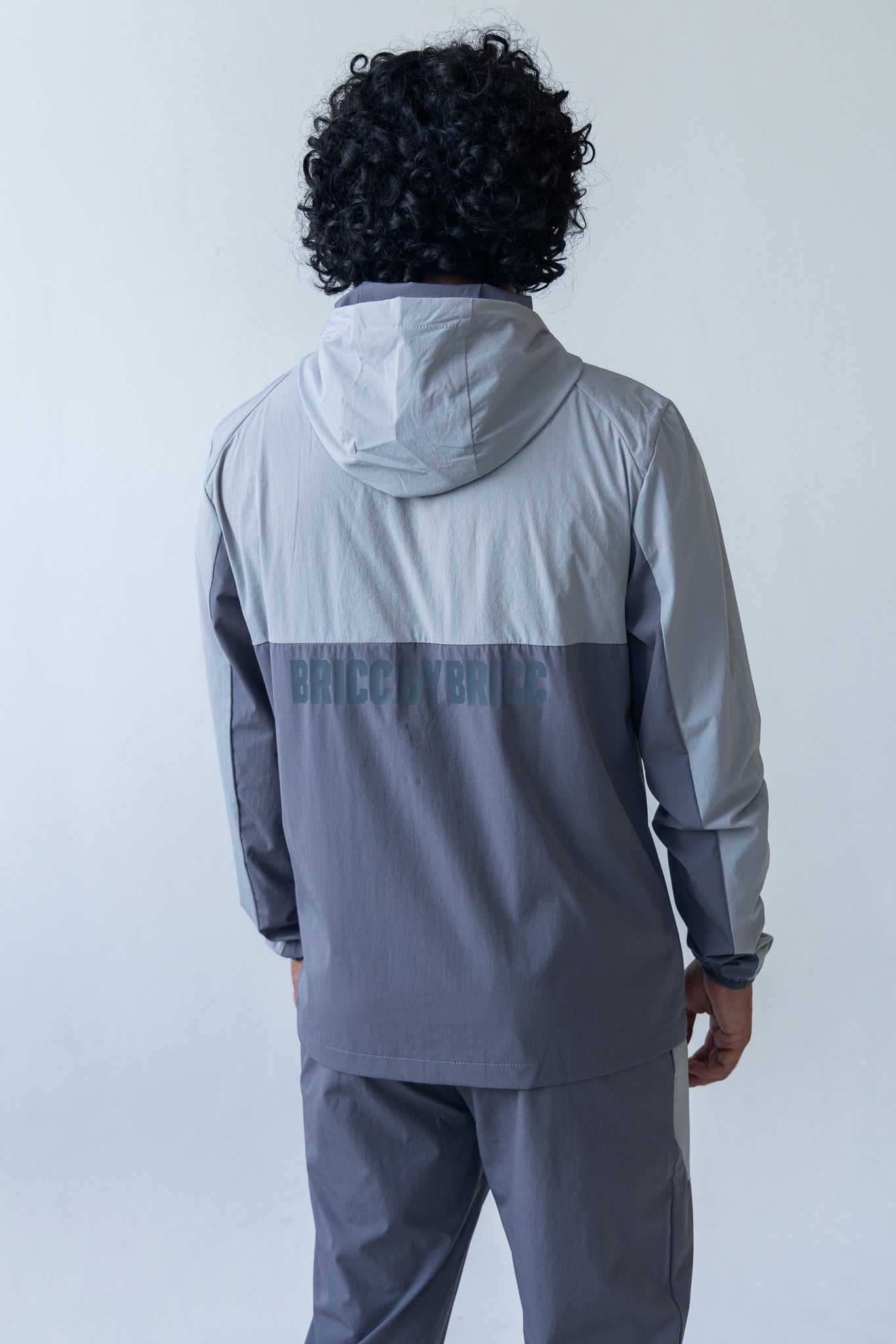 Grey BRICC Windbreaker